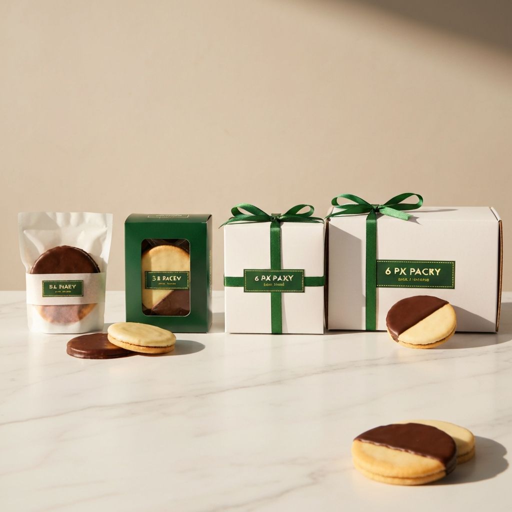Complete Kessler's Bakehouse packaging lineup from single sleeve to shipping box